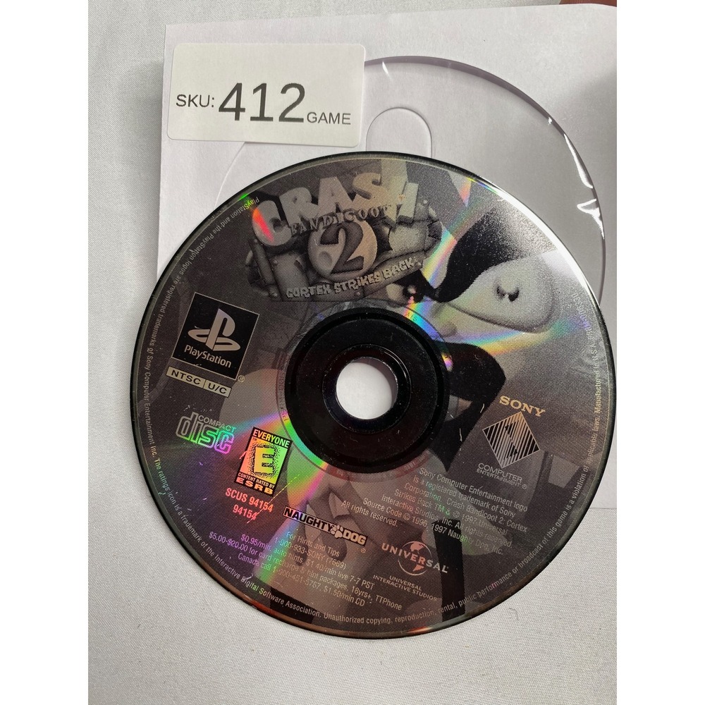 Crash Bandicoot 2 Cortex Strikes Back Sony PlayStation 1
